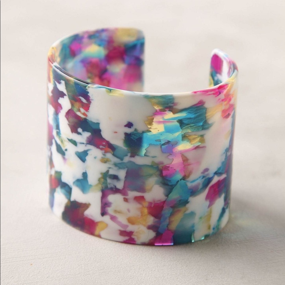 Anthropologie Resin Cuff Bracelet